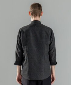 JOSEPH HOMME 新型・新素材【軽量/通気性/清涼感/洗える/ストレッチ】レノクロスストレッチ　7分袖レギュラーカラーシャツ