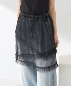 earth music&ecology ドットチュールスカート