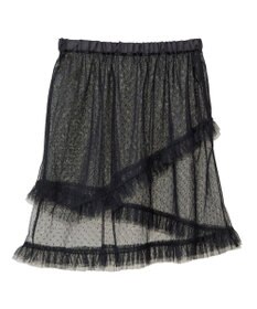 earth music&ecology ドットチュールスカート