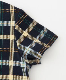 組曲 KIDS 【80-90cm】Check 半袖オーバーオール