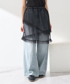 earth music&ecology ドットチュールスカート