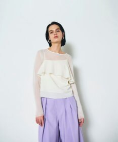 GRACE CONTINENTAL フリルキャミソール