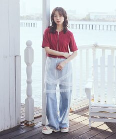 earth music&ecology ドットチュールスカート