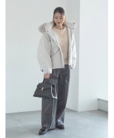 Te chichi ラメシャギークルーネックカーディガン