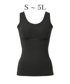 BRADELIS New York 【Yukine inc. 】ゆきねえ365綿混モアらく快適フルカップブラキャミ25 ノンワイヤー 補正下着 補整 カップ付き ブラトップ