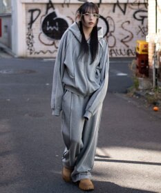 WEGO 【ユニセックス着用ITEM/MLサイズ展開】スウィッチングZIPパーカー