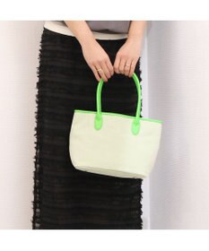 UNBILLION ペルケ perche / キャンバス・蛍光シープレザートートバッグ