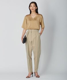 ICB 【WEB限定カラーあり・洗える】Calm Vネックブラウス