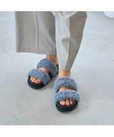 MODE ET JACOMO <carino>エコファーもこもこサンダル