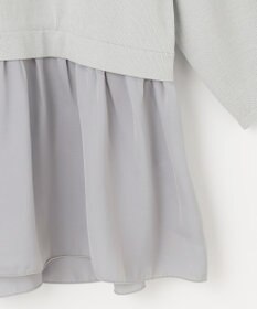 ANY SIS 【洗える】ファブリックコンビ ニット