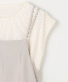 ANY 【2SET/洗濯機可】プルオーバー×キャミサロペットセット