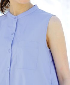 Tiaclasse 【洗える】ノースリーブ後ろタックティアードブラウス