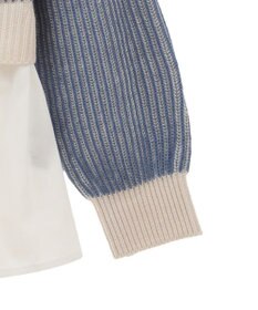 Green Parks 配色リブドッキングチュニック