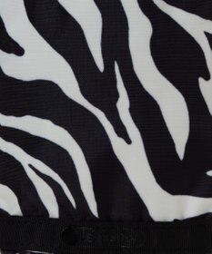 LeSportsac DRAWSTRING BUCKET CHARM/クリームブラックゼブラ