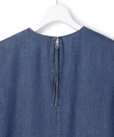 ICB L ナチュラルソフトデニム ノースリーブワンピース
