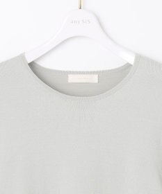 ANY SIS 【洗える】ファブリックコンビ ニット
