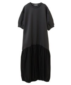 Green Parks ａ．異素材切り替えバルーンワンピース