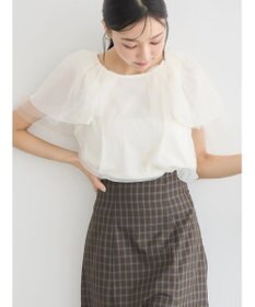 earth music&ecology チュールレイヤードプルオーバー