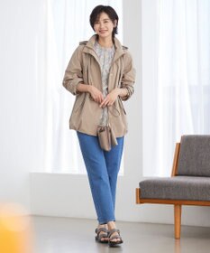 J.PRESS LADIES 【洗える】 LIBERTY Honeydew/Kate&Mil スタンドカラー ブラウス