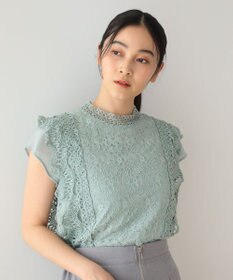 Green Parks ・Ｐｅｔｉｔ　Ｆｌｅｕｒ　フレンチレーシーブラウス