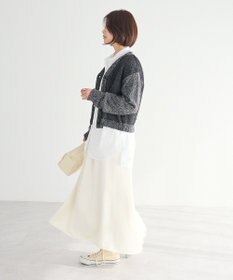 CRAFT STANDARD BOUTIQUE チュールドッキングニットカーディガン