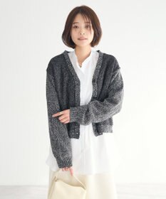 CRAFT STANDARD BOUTIQUE チュールドッキングニットカーディガン