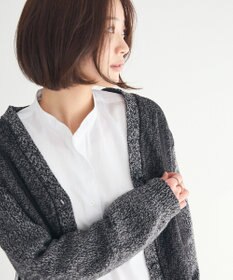 CRAFT STANDARD BOUTIQUE チュールドッキングニットカーディガン