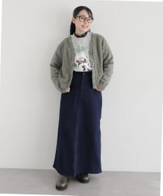 CRAFT STANDARD BOUTIQUE チュールドッキングニットカーディガン