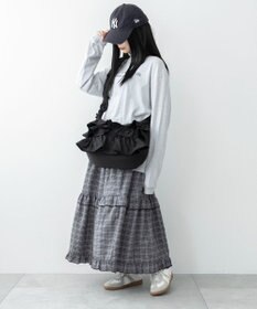 WEGO フリルドロストギャザーショルダー