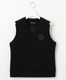 23区GOLF 【WOMEN/EC限定】ワンポイント ジャージー ベスト ロングシーズン使える 温度調節に最適