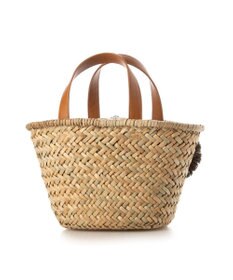 UNBILLION カシュカシュ cachecache / ラフィアフラワー付カゴバッグ