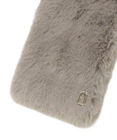 MOONBAT FURLA（フルラ）ビッグ差し込みファーティペット  アーチロゴ フェイクファー