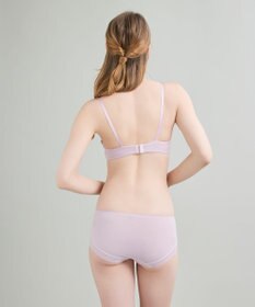 une nana cool リニューアル【綿混】ビタードットコットン 3/4カップブラ