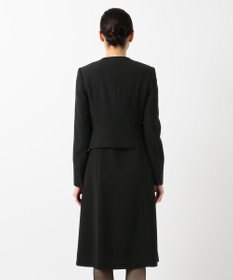 組曲 NOIR 【洗える】ウォッシャブルストレッチバーズアイ　ジャケット＋ワンピース