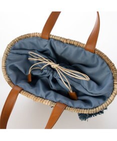 UNBILLION カシュカシュ cachecache / ラフィアフラワー付カゴバッグ