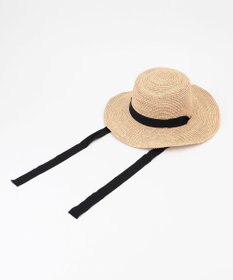 23区 ラフィアリボン ハット
