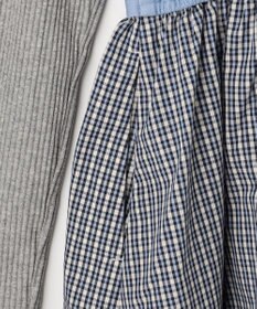 組曲 KIDS 【150-170㎝】チェックドッキング ワンピース