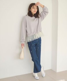 Feroux チュールコンビダンボール プルオーバー