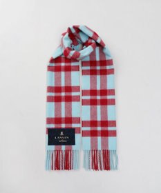 AURORA 【 LANVIN en Bleu （ランバン オン ブルー）】ウールチェックマフラー