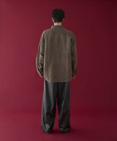 WEGO フェイクスウェードワンポイントBIGシャツ（LS）