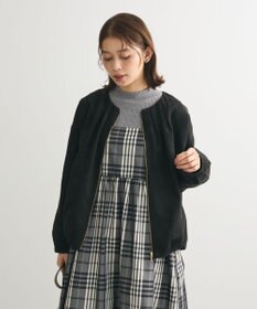 Green Parks ノーカラータックスウェード調ブルゾン