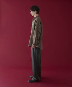 WEGO フェイクスウェードワンポイントBIGシャツ（LS）