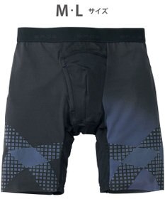 WACOAL MEN ボクサーパンツ【CROSSWALKER】はいて歩いてカロリー消費アップをめざそう！ムレ軽減設計 前開き スパッツ ロング丈 GX6007 /ブロス バイ ワコールメン