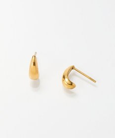 Phoebe 【金属アレルギー対応】ドロップハーフフープミニピアス　ゴールド/サージカルステンレス