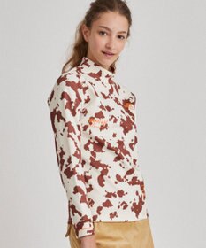 PW CIRCULUS 【ストレッチ / 快適 / 一枚でサマになる】【WOMEN】NEW PINTO柄ロングスリーブモック T