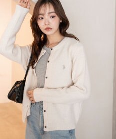 WEGO 【WEB限定/25年秋冬新作】別注USPOLO微起毛カーデ