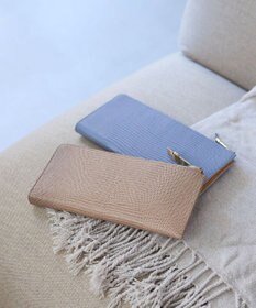 TOPKAPI 【TOPKAPI】イタリアンレザー リザード型押し Lファスナー長財布マチ付き LUCIA ルチア