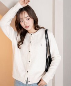 WEGO 【WEB限定/25年秋冬新作】別注USPOLO微起毛カーデ