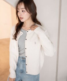 WEGO 【WEB限定/25年秋冬新作】別注USPOLO微起毛カーデ