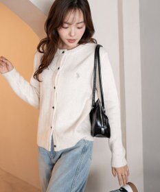 WEGO 【WEB限定/25年秋冬新作】別注USPOLO微起毛カーデ